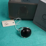 22pc $95 Calvin Klein Womens Black Gift Boxed Rings #24826c (O-5-4)